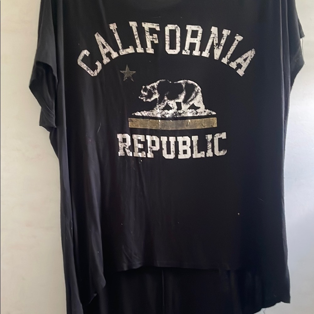 California Republic Black Tunic Top